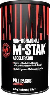 Animal M-Stak - Muscle Builder and Anabolic Mass Gainer Supplement for Bodybuilding - Lean Muscle Growth, Amino Complex and Pre Workout Energy, 21 Packs