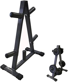 Ultimate Gym Storage Solution: Olympic 2 Plate Weight Rack - Organize, Stabilize, and Maximize Your Home Workouts