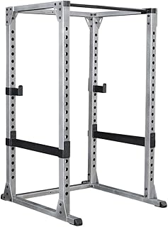 Body-Solid (GPR378 Power Rack - Heavy-Duty Steel Squat Cage with Adjustable Safety Bars and Chin-Up Bar for Home and Light Commercial Gym