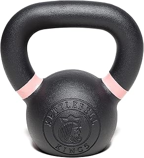 Kettlebell Kings Powder Coated Kettlebell Weights 5-90 LB | Workout Gym Equipment & Strength training sets for Women & Men | Durable Coating for Grip Strength, Rust Prevention- New