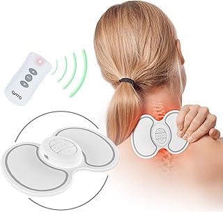OSITO FSA Wireless TENS Unit Muscle Stimulator EMS Massage Machine with Remote Rechargeable Mini Pain Relief Therapy Device Wireless Electric Pulse Massager for Neck Shoulder Back