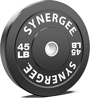 Synergee Bumper Plates Weight Plates Strength Conditioning Workouts Weightlifting - Sold in Pairs and Sets