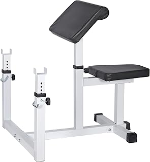 ANT MARCH Preacher Curl Weight Bench Seated Arm Isolated Barbell Dumbbell Biceps Station Home Gym Max load 450lLBS