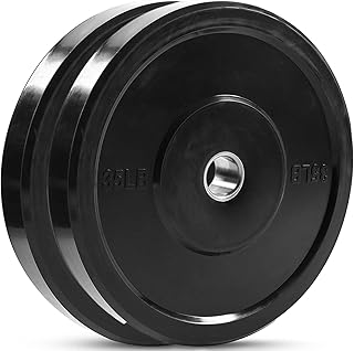 JFIT Olympic 2 Inch Grip Plates and Bumper Plates for Barbell - Single Weights or Sets of 2 (Muliple Weights)