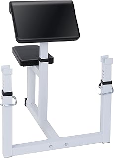 HSM Preacher Curl Weight Bench Max load 450lbs Strength Training Seated Arm Isolated Barbell Dumbbell Biceps Station Home Gym