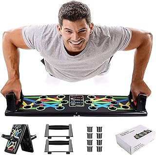 Chitra Fitness Portable Push Up Board System, 14 in 1 Body Building Exercise Tools