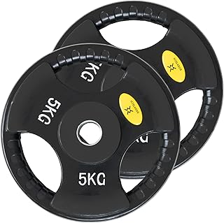 Body Tech Barbell Plate, 2.8 lbs, 5.2 lbs, 12.5 lbs, 12.0 lbs (10 kg), 44.1 lbs (20 kg), Hole Diameter: 1.1 inches (28 mm), Barbell Plate, Home Gym, Muscle Training