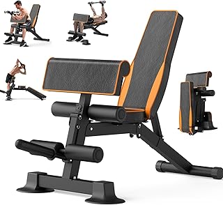 Adjustable Weight Bench multi-function Workout Bench for Home Gym,Foldable Incline Decline Benches for Full Body Workout 660LBS
