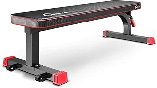 REMYS Weight Bench Adjustable Workout Bench Dumbbell Sit Up Bench, Flat Workout Bar Preacher Curl Bench with Weights, Home Equipment, Olympic Weight Bench