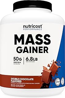 Nutricost Mass Gainer Double Chocolate Flavor, 6.7 LBS, 50 Grams of Protein Per Serving - Non-GMO & Gluten Free