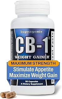 CB-1 Weight Gainer Pills (90 Count) | Weight Gain Support for Women & Men | Clinically Tested Appetite Booster | Powerful Mass Gainer
