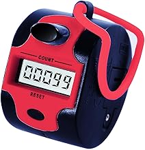 Handy Counter Click Manual Digital clicker Stitch Tally Counters Finger Mechanical Palm Handheld Pitch 5-Digit Electronic Display Click Counter Number Count for Row, People, Golf Lap