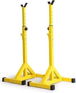 Fitness Power Rack Split Barbell Squat Rack Professional Bench Press Barbell Adjustable Height Barbell Half Frame Indoor Fitness Equipment Squat Cage Home Gym