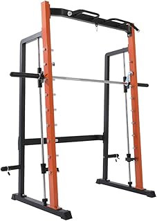 Fitness Power Rack Barbell Bench Stand Gantry Squat Rack Counter Balanced Smith Machine Comprehensive Training Equipment Fitness Equipment Squat Cage Home Gym