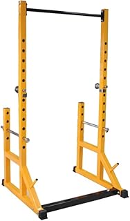 Fitness Power Rack Weight Bench Half Frame Squat Barbell Rack Indoor Fitness Pull Up Weightlifting Bed Bench Press Frame Barbell Lifting Bench Squat Cage Home Gym