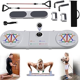 Versatile Push Up Board with Resistance Ropes, Complete Home Fitness Equipment for Core Strengthening, Professional Exercise System for Fat Burning, Perfect for Both Men & Women