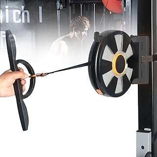 Multi-Exercise Gym Workout Station, All in One Cable Pull Station, Flywheel Trainer with Specific Inertia, for Gym, Home, Office