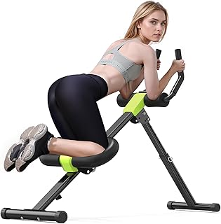 Ab Workout Equipment, Ab Machine for Home Gym Fitness, Ab Trainer Exercise Equipment for Abdominal Exercise and Strength Training (Black)