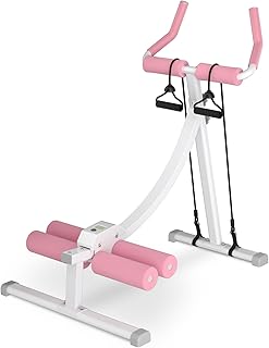 Home Gym Systems Ab Machine, Ab Workout Equipment, Adjustable Ab Trainer Machine for Abs Workout at Home Gym, Foldable, Knee Protection, Abdominal Trainer for Stomach