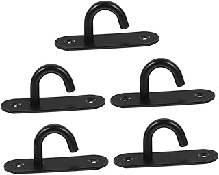 Milisten 5pcs Wall Mount Resistance Band Anchor Hooks for Exercise Bands Versatile Gym Equipment Accessories Easy Installation for