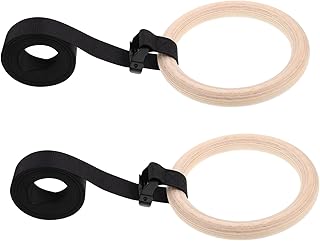 Wood Gymnastics Rings Home Exercise Equipment Pilates Ring Strength Building Full Body Workout Gear