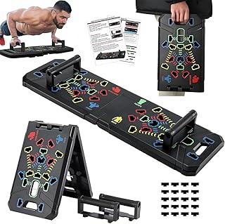 Solid Push Up Board,Home Gym,16 in 1 Home Workout Equipment Multi-Functional Push Up Stands System Fitness Floor Chest Muscle Exercise Professional Equipment Burn Fat Strength Training Arm Men & Women