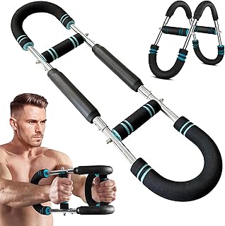 Twister Arm Trainer For Men & Women, Chest Workout Equipment Adjustable 6 Resistance Levels (30-120lb) - Removable and Attachable Fitness Exercise Equipment, Portable At Home Workout Equipment