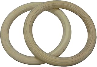 Solid Wood Gymnastic Rings Exercise Rings for Full Body Strength Workout Gymnastics Beam