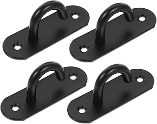 4Pcs Ceiling Hanger Durable Wall Mount Anchor for Resistance Bands Yoga Straps Extra Opening Design Easy Installation Heavy Duty Support for Home Gym