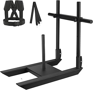 Weight Sled for Training Adjustable Handle Push-Pull Workout Sled Fitness Sled for Athletic Exercise, Speed Improvement and Strength Training