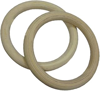 Wooden Gymnastic Rings Straps – 28mm Exercise Rings for Full Body Strength Training Bodyweight Workouts and Cross-Training – for Fitness Enthusiasts