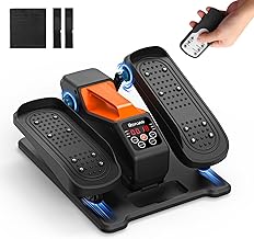 Under Desk Elliptical Machine, Electric Ellipse Leg Exercise as seen on TV, Quiet Seated Pedal Elliptical for Seniors with Remote Control for Home Office, 12 Adjustable Speeds