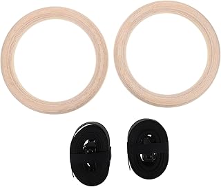 Wooden Gymnastics Rings Fitness Rings Plastic Gymnastic Rings Strength Training Rings Gymnastics Equipment Rings Ring Grips Training Machines Exercise Equipment Workout Ring Ribbon