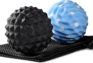 Large Silicone Massage Lacrosse Balls for Myofascial Release - Yoga Deep Tissue Massage,Trigger Point Therapy, Foot Plantar Fasciitis,Muscle Knots, Muscle Soreness Massager Balls(2 Pack)