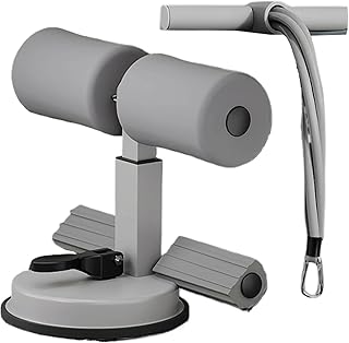 Abs Trainer Bar - Sit Up Machine, Suction Cup Holder | Adjustable Floor Support Tool, Compact Workout Equipment, Home Fitness Aid With Exercise Use