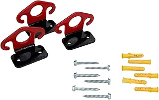 3 PCS Resistance Band Wall Anchors, Workout Wall Mount Anchor, Heavy-Duty Wall Mount Exercise Hooks, Training Anchor Station for Home Gym Workouts, Yoga, Physical Therapy, Strength Training