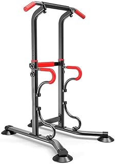 Pull Ups Power Tower Multi-Functional Home Gym Equipment Fitness Machine Pull Up Dip Station Adjustable Height Strength Training Workout