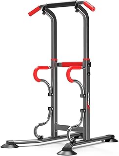 Pull Ups Pull Up Dip Stand Power Tower Home Gym Height Adjustable Multi-Function Fitness Strength Training Equipment Exercise Workout Station