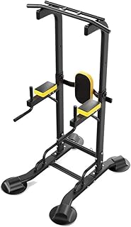 Pull Ups Power Tower Indoor Multi Functional Workout Stands Pull Up Bar Dip Station Fitness Home Gym Office Equipment Max Load 150kg for Men and Women