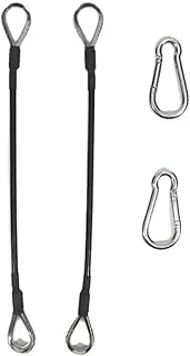 1/2Pcs 25cm Gym Cable Extension Compatible with Bowflex Home Gym Accessories for LAT/Tricep Pull Down and Leg Extensions Machine