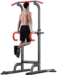 Adjustable Power Tower Multi-Function Pull Up & Dip Station, for Full Body Workout, Heavy Duty 660Lbs Capacity Home Gym Equipment