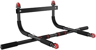Fitness Doorway Pull Up Bar Horizontal Bar Home Detachable Exercise Equipment Portable Workout Bar Loading Weight 200kg ，Black-95.5x30x51cm