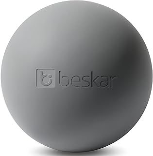 Massage Lacrosse Balls for Myofascial Release, Trigger Point Therapy and Yoga Therapy, Foot Massage Ball to Relieve Plantar Fasciitis Gray