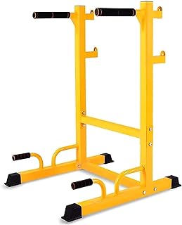 Multi-Function Weight Lifting Home Gym Fitness Adjustable Squat Rack Steel Barbell Rack Dipping Station Dip Stand Bench Press Rack Home Gym Fitness Strength Training Max Load 250 Kg
