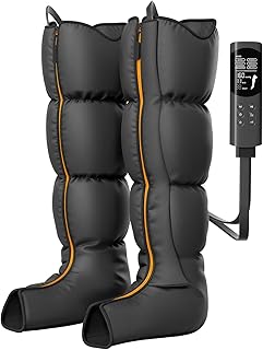DEKEMASTER Leg Compression Massager for Circulation and Pain Relief, Air Compression Recovery System for Massage Therapy, Foot and Leg Recovery Boots 6 Modes 9 Intensities, Ideal Gifts for Women Men