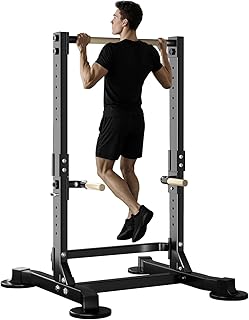 Freestanding Pull Up Bar Power Tower Multifunction Dip Station Adjustable Workout Chin Up Bar Strength Training Equipment Home Gym 1100lbs Support