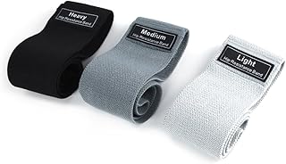 Edemsport Booty Bands Set of 3 – Fabric Resistance Bands for Glutes & Legs – Non-Slip, Durable, 3 Levels – Home, Gym & Yoga Workouts