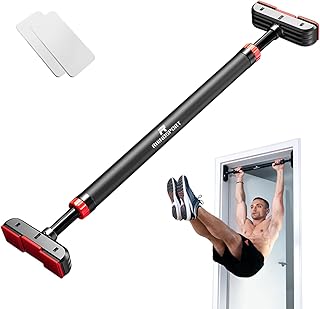 Door Pull Up Bar Doorway No-Screw from 69-92 cm (27.1in-36.2in) Workout Equipment for Home Gym Upper Body Workout Non-slip 2x EXTRA Foam Padding for Ultimate Door Frame Protection