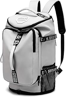 Gym Duffle Bag Backpack with Shoe Compartment,4 ways Travel Backpack for Women and Men,Multi-Functional Weekender bag with Waterproof Layer&Laptop Compartment for Fitness, Travel,Camping