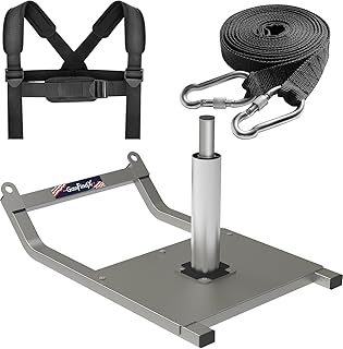 GanFindX Weight Sled, Workout Sled, Fitness Strength Training Sled for Athletic Exercise and Speed Improvement, Suitable for 1" and 2" Weight Plates